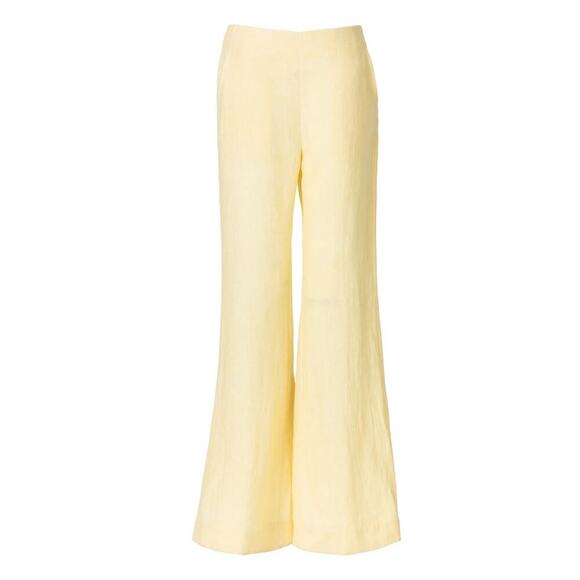 Alix of Bohemia Charlie Butter Linen Pant Yellow Size Small NEW - Picture 3 of 11